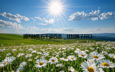 洞内钟乳石千姿百态, 犹如狮子开口