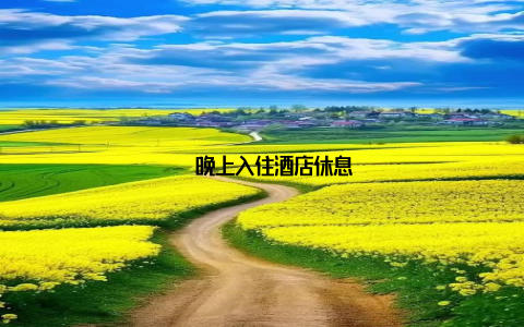 – 晚上入住酒店休息
