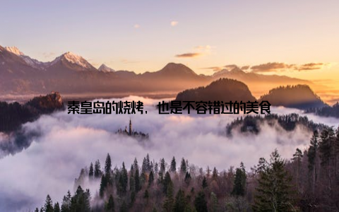 秦皇岛的烧烤, 也是不容错过的美食