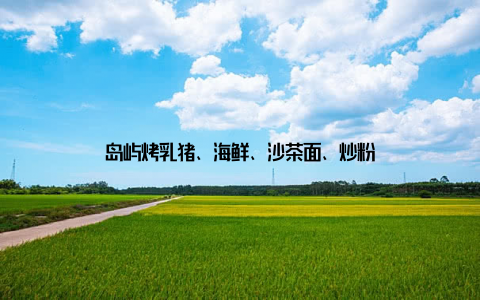 岛屿烤乳猪、海鲜、沙茶面、炒粉