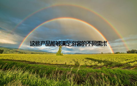 这些产品能够满足游客的不同需求