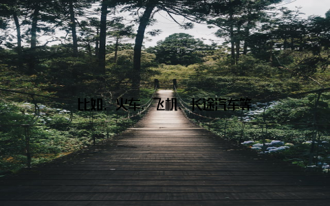 比如, 火车、飞机、长途汽车等