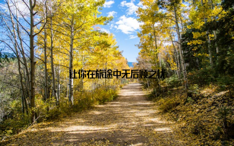 让你在旅途中无后顾之忧